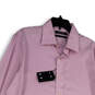 NWT Mens Pink Check Long Sleeve Collared Button-Up Shirt Size 16 1/2 34/35 image number 3