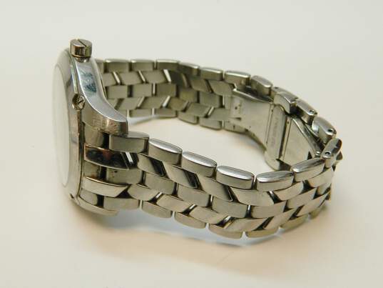 Burberry BU1852 Swiss Made 5 Jewels Silver Tone Chunky Dress Watch 127.8g image number 3