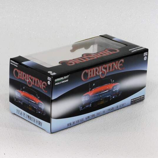 1958 PLYMOUTH FURY RED CHRISTINE EVIL VERSION 1/24 DIECAST GREENLIGHT 84082 image number 2