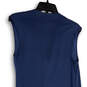 Womens Blue Sleeveless Brynn Wrap Knee Length A-Line Dress Size X-Small image number 4