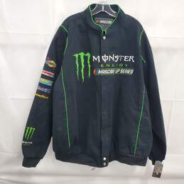 Nascar by JH Design Men's Monster Energy Nascar Cup Series Black Jacket Size 4X NWT