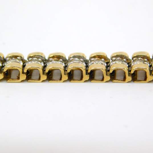 10K Yellow Gold 1.68 CTTW Diamond Tennis Bracelet 14.2g image number 4