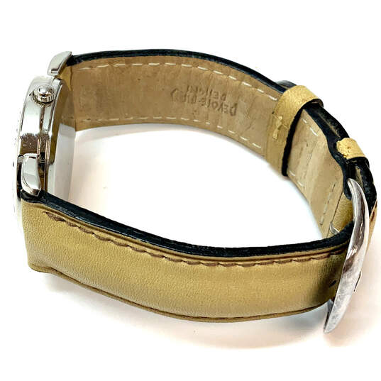 Designer Silpada Sterling Silver Leather Adjustable Strap Analog Wristwatch image number 3