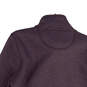 Womens Purple 1/2 Zip Kangaroo Pocket Pullover Sweatshirt Size L 12-14 image number 4