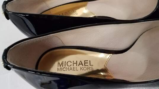MICHAEL Michael Kors  Black Patent Leather Pumps sz 7.5 image number 6