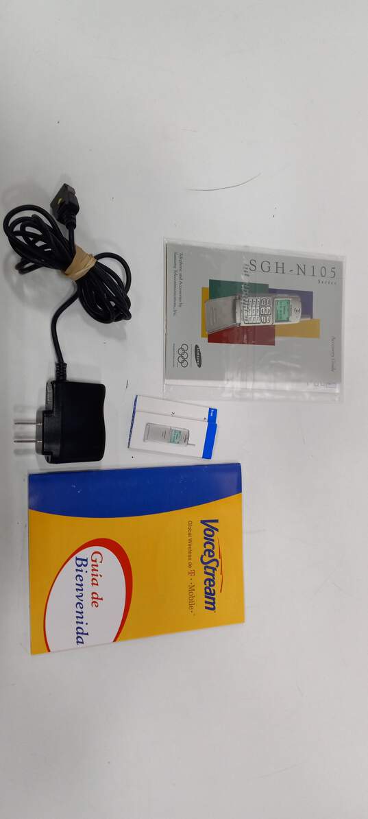 Samsung Model N105 Voice Stream Phone Model 105 w/Box and Accessories image number 2