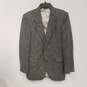 Mens Gray Long Sleeve Notch Collar Single Breasted Sport Coat Size Large image number 1