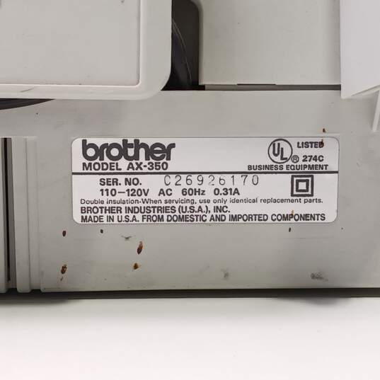 Brother AX350 Electric Portable Typewriter image number 5