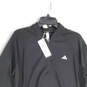 NWT Womens Black 1/4 Zip Band Collar Long Sleeve Mini Dress Size XL image number 3