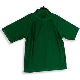 NWT Mens Green Spread Collar Short Sleeve Polo Shirt Size XL alternative image