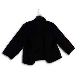 NWT Womens Black Long Sleeve Open Front Cropped Jacket Size XL alternative image