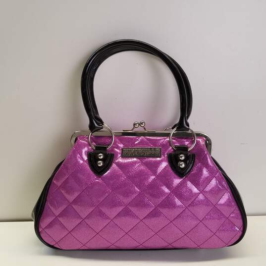 Buy the Lux De Ville Shoulder Bag Purple, Black