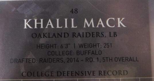 2014 Khalil Mack Topps Valor Rookie Raiders Bears Chargers image number 3