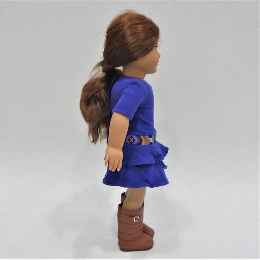 American Girl Saige Copeland 2013 GOTY Doll W/ Clothing & Dog Pet Rembrandt image number 3