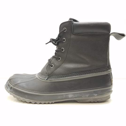 London Fog Ashford Black Leather Winter Boots Men's Size 11M image number 2