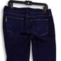 Womens Blue Denim Dark Wash Mid Rise Bootcut Leg Jeans Size 30 image number 4