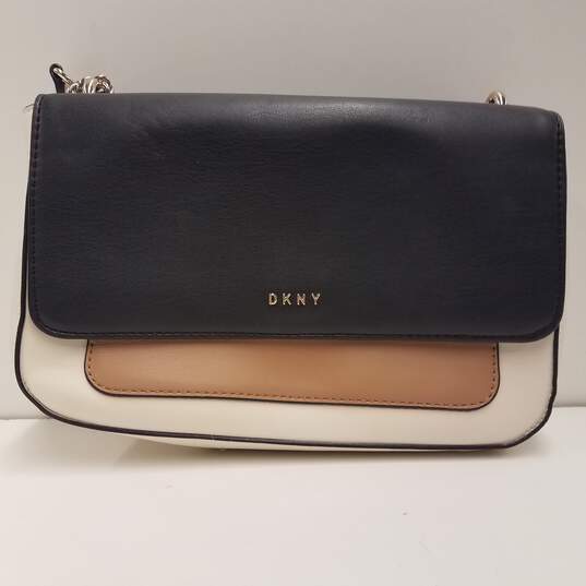 Buy the DKNY Crossbody Bag Off White, Brown, Black