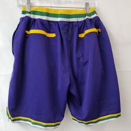 Vintage Just Don Utah Jazz 1993-94 Purple/Yellow NBA Basketball Shorts M alternative image