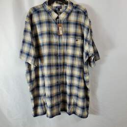 Patagonia Men Plaid Button-Up Short Sleeve Shirt XXL NWT