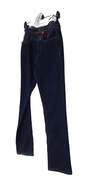 Womens Blue Dark Wash Stretch Comfort Denim Straight Leg Jeans Size 10 image number 3