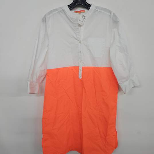 Villagallo 3/4 Sleeve Colour Block Blouse Orange image number 1