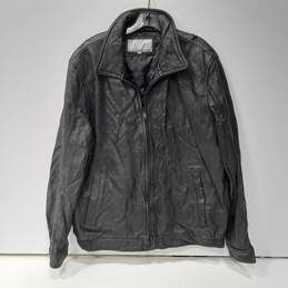 Wilsons Black Leather Coat