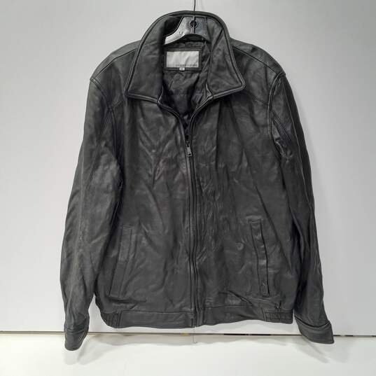 Wilsons Black Leather Coat image number 1