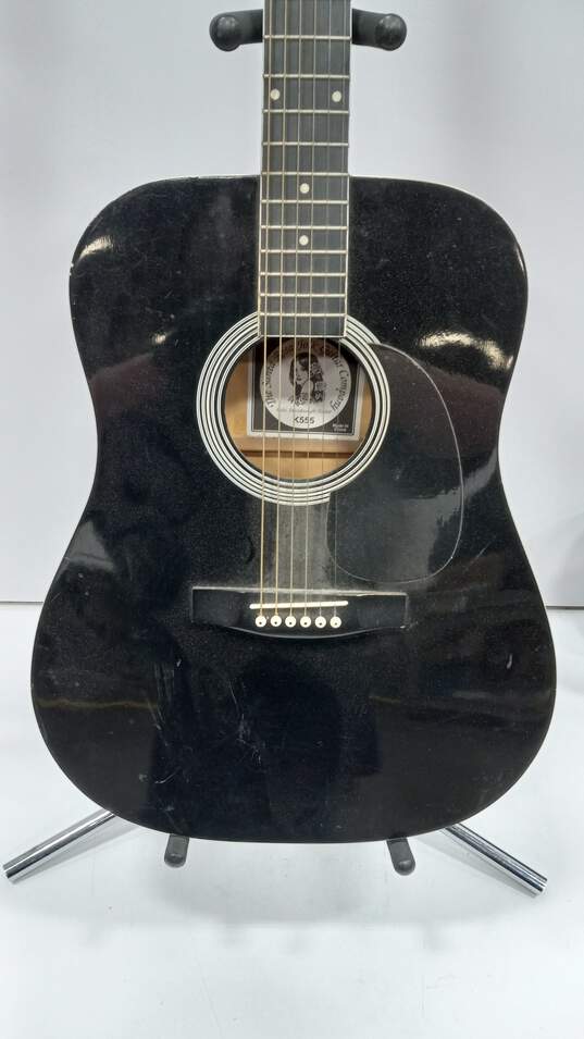 Black Santa Rosa Acoustic Guitar image number 3