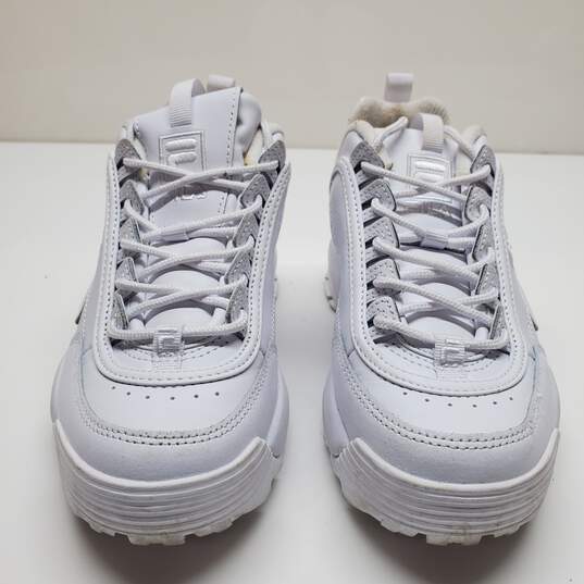 Fila Women's Disruptor White Sneakers Size 7.5 image number 2