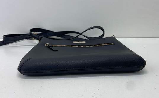 Kate Spade Black Leather Zip Crossbody Bag image number 3