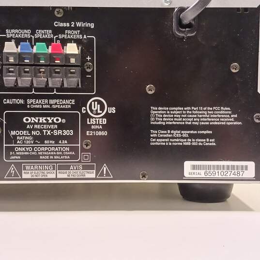 Onkyo TX-SR303 AV Receiver (5.1 Channel, 325 Watts) image number 4