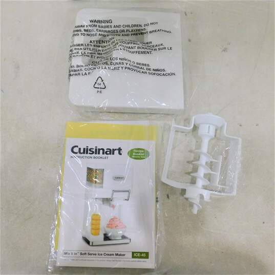 Cuisinart Mix It In Soft Serve Ice Cream Maker ICE-45 IOB image number 2