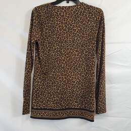 Michael Kors Women Cheetah Print Blouse Small alternative image