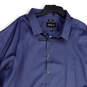 NWT Mens Blue Collared Long Sleeve Casual Slim Fit Button-Up Shirt Size 22 image number 3