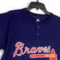 Mens Blue Short Sleeve #14 Atlanta Braves MLB Baseball T-Shirt Size L image number 3