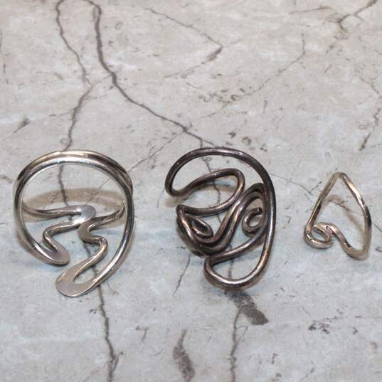 Sterling Silver Ring Set of 3 image number 4