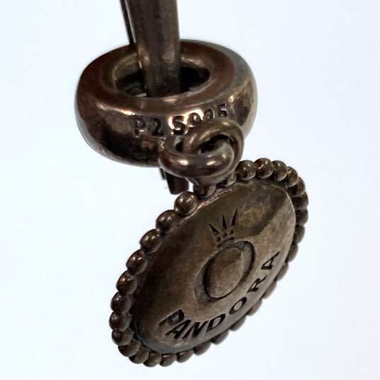 Designer Pandora S 925 ALE Sterling Silver Snake Chain Bracelet With Charm image number 6