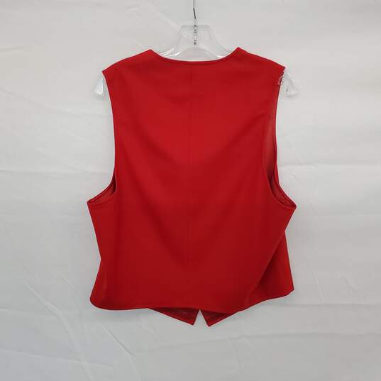 Pendleton Vintage Red Wool Lined Vest MM Size 44 image number 2
