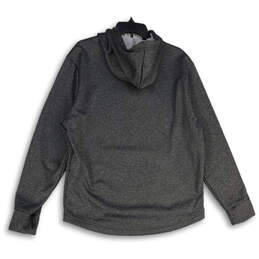 NWT Mens Gray Heather Long Sleeve Kangaroo Pocket Pullover Hoodie Size M alternative image