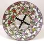 Large Stained-Glass Tiffany Style Red Roses Lamp Shade image number 3