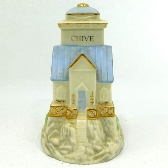 2002 Lenox Lighthouse Seaside Spice Jar Fine Ivory China CHIVE image number 1