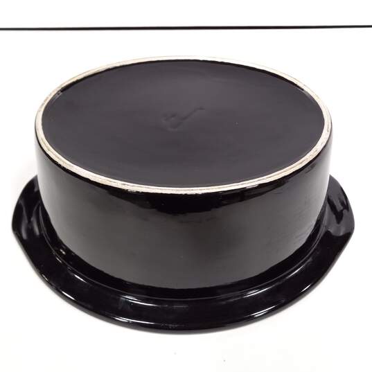 Large Black Ceramic Crock Pot (No Lid) image number 5