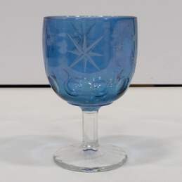 Vintage Iridescent North Star Goblet Cup
