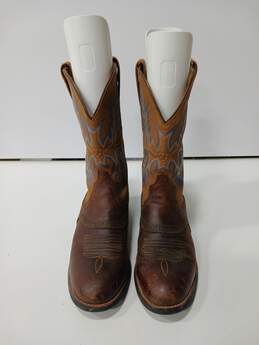 Men's Ariat Heritage Crepe Western Style Brown Boots Size 10.5D alternative image