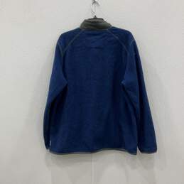 G.H. Bass & Co Mens Blue Gray Fleece Long Sleeve Snap-T Pullover Sweater Size L alternative image