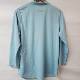 Patagonia Baby Blue LS 1/2 Zip Pullover Shirt Women's XL alternative image