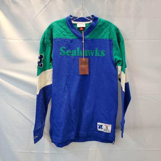 Mitchell & Ness NFL 4th & Inches Seattle Seahawks Top NWT Size S image number 1