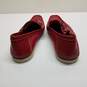 AUTHENTICATED Gucci Red Leather Horsebit Loafer Boat Shoes Mens Size 9 image number 4