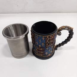 Medieval Knight Coat of Arms Lion Heart Beer Stein Tankard Coffee Cup Mug alternative image