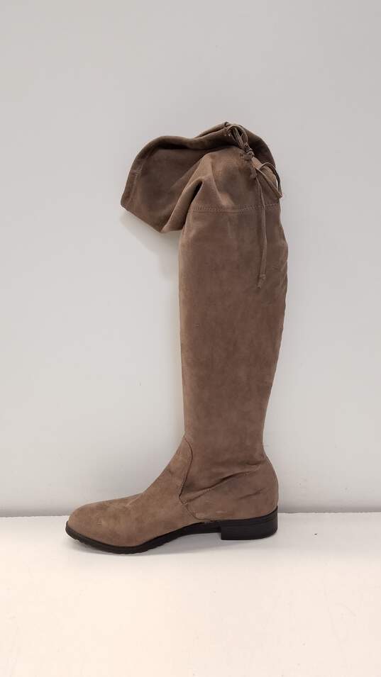 Guess Gray Suede Over the Knee Boots US 9.5 image number 2